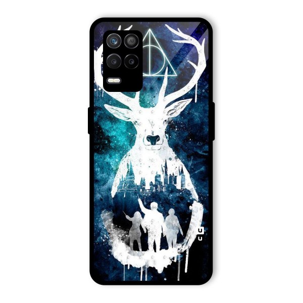 White Deer Glass Back Case for Realme 9 5G