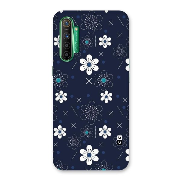 White Floral Shapes Back Case for Realme X2