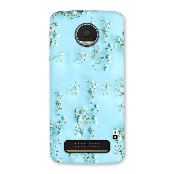 White Lily Design Back Case for Moto Z Play