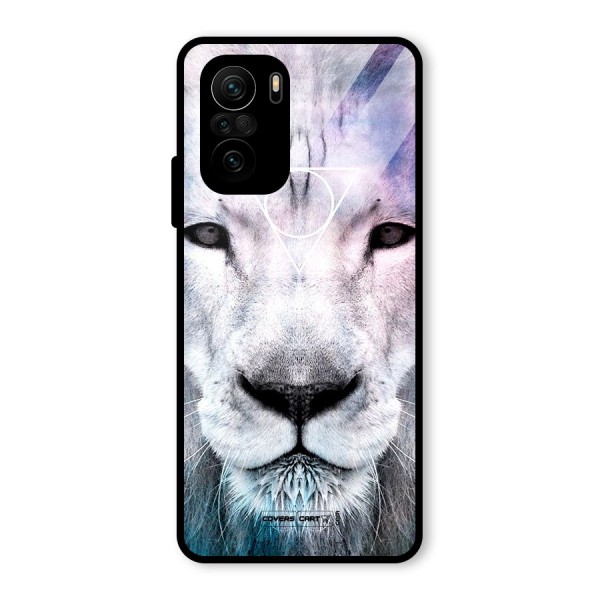 White Lion Glass Back Case for Mi 11x