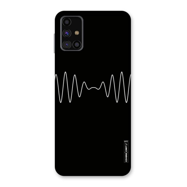 White Minimal Thread Back Case for Galaxy M31s