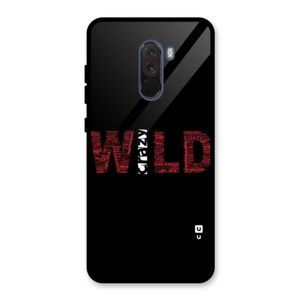 Wild Crazy Glass Back Case for Poco F1