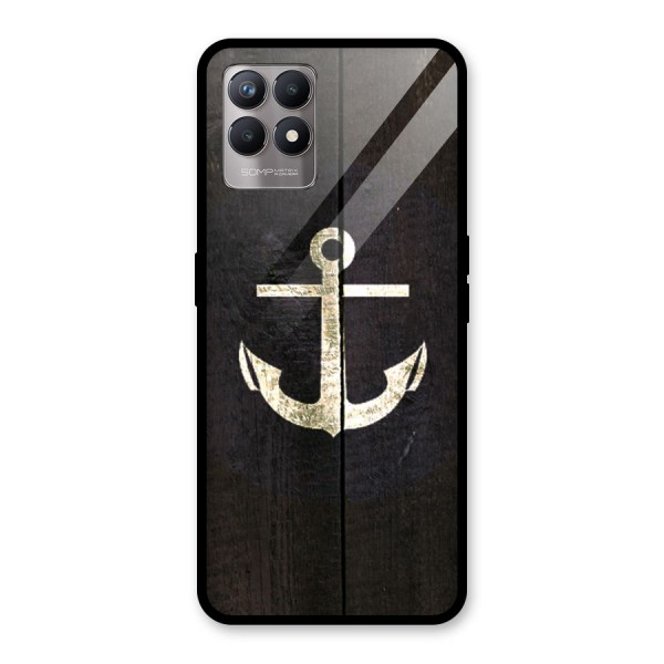 Wood Anchor Glass Back Case for Realme 8i