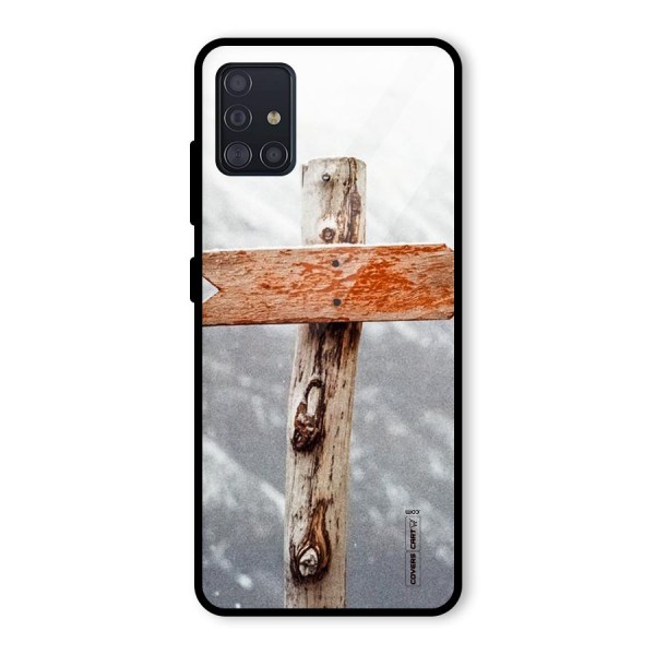 Wood And Snow Glass Back Case for Galaxy A51