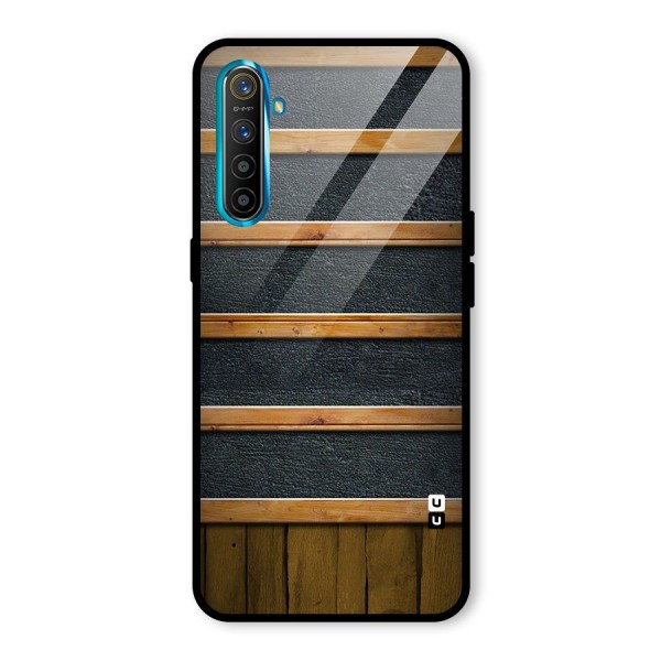 Wood Design Glass Back Case for Realme XT