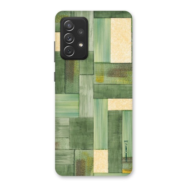 Wooden Green Texture Back Case for Galaxy A72