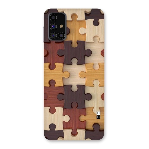 Wooden Puzzle (Printed) Back Case for Galaxy M31s