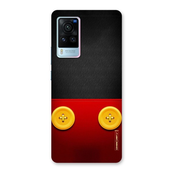 Yellow Button Back Case for Vivo X60 Pro