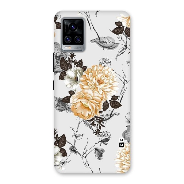 Yellow Floral Back Case for Vivo V20 Pro