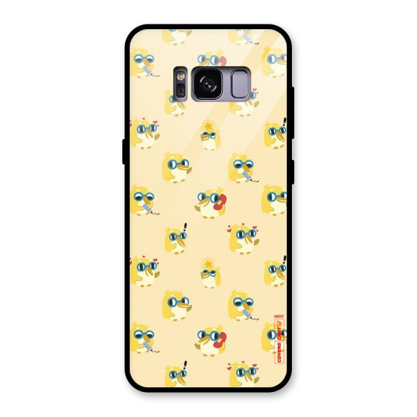 Yellow Parrot Glass Back Case for Galaxy S8