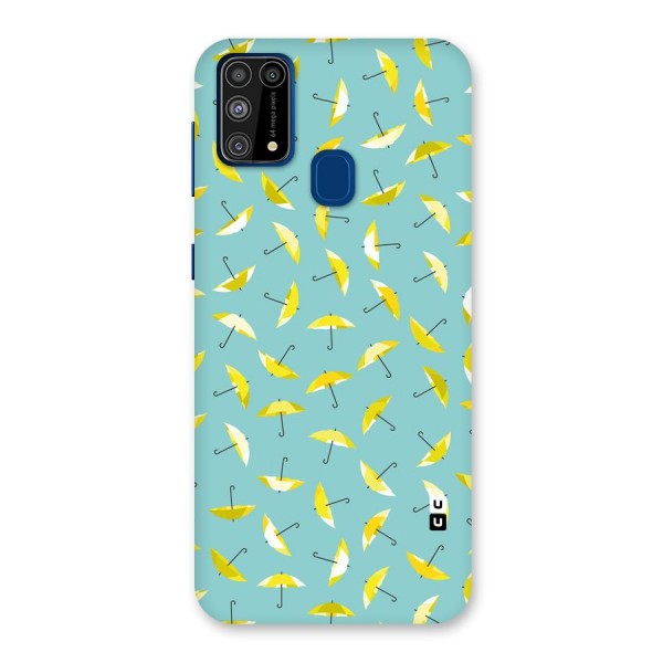 Yellow Umbrella Pattern Back Case for Galaxy F41