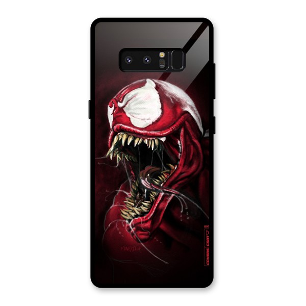 Red Venom Artwork Glass Back Case for Galaxy Note 8