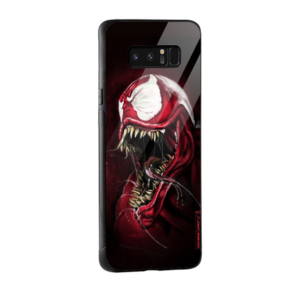 Red Venom Artwork Glass Back Case for Galaxy Note 8