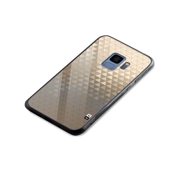 Beautiful Golden Pattern Glass Back Case for Galaxy S9
