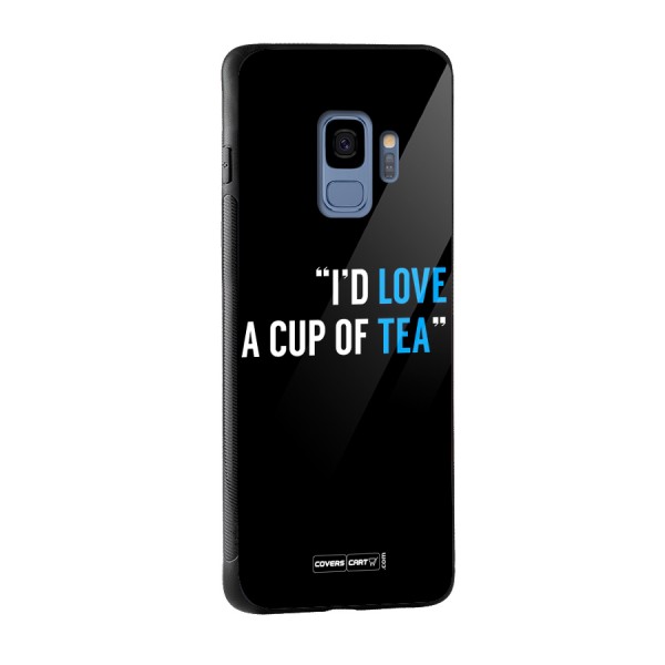 Love Tea Glass Back Case for Galaxy S9