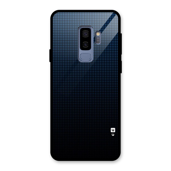 Blue Dots Shades Glass Back Case for Galaxy S9 Plus