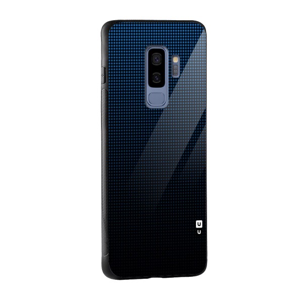 Blue Dots Shades Glass Back Case for Galaxy S9 Plus