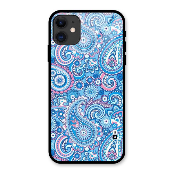 Artistic Blue Art Glass Back Case for iPhone 11