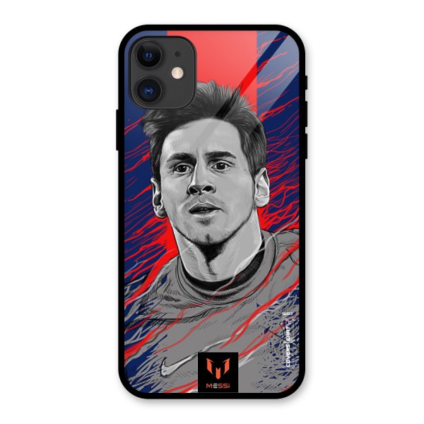 Messi For FCB Glass Back Case for iPhone 11