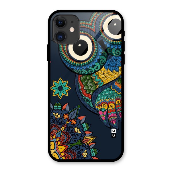 Owl Eyes Glass Back Case for iPhone 11