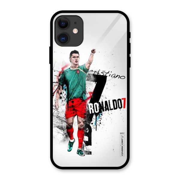 Ronaldo In Portugal Jersey Glass Back Case for iPhone 11