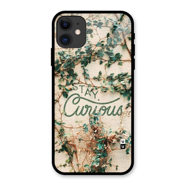 Stay Curious Glass Back Case for iPhone 11