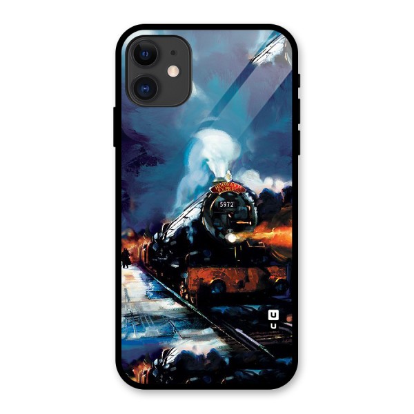 Train Art Glass Back Case for iPhone 11