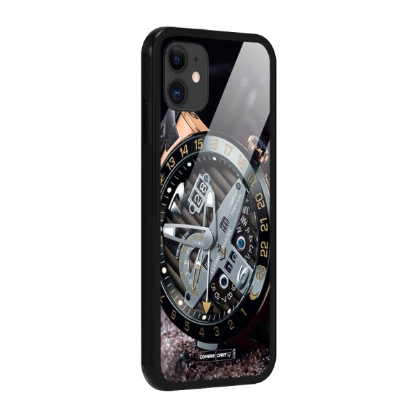 Designer Stylish Watch Glass Back Case for iPhone 11