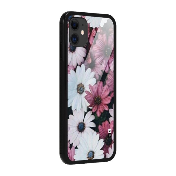 Floral Shades Pink Glass Back Case for iPhone 11