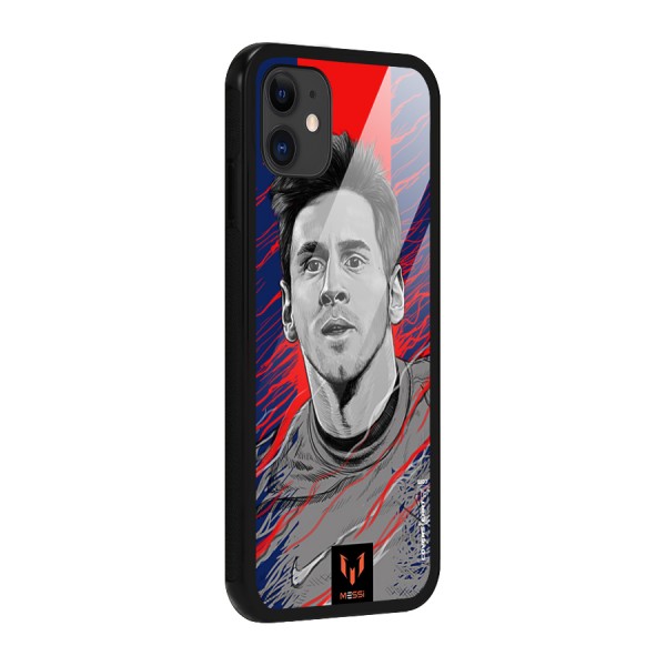 Messi For FCB Glass Back Case for iPhone 11
