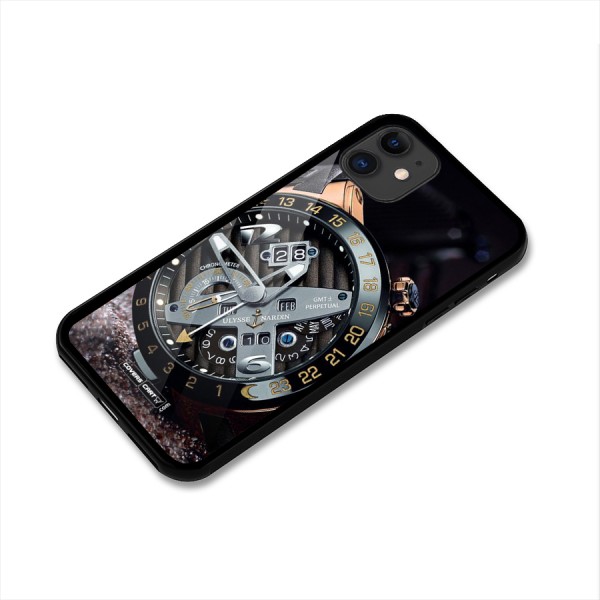Designer Stylish Watch Glass Back Case for iPhone 11