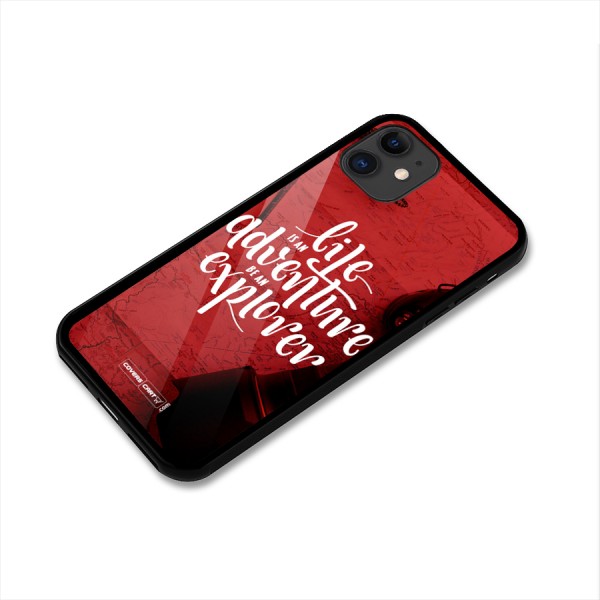 Life Adventure Explorer Glass Back Case for iPhone 11