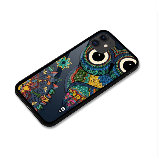 Owl Eyes Glass Back Case for iPhone 11