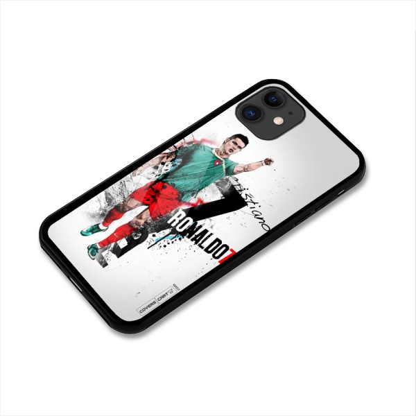Ronaldo In Portugal Jersey Glass Back Case for iPhone 11