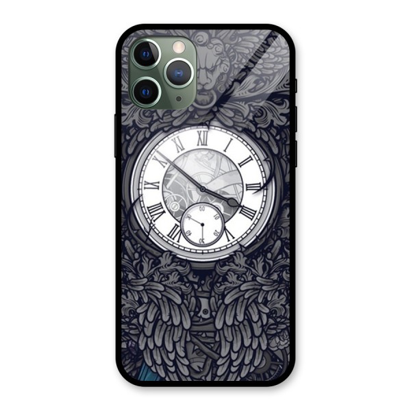 Wall Clock Glass Back Case for iPhone 11 Pro