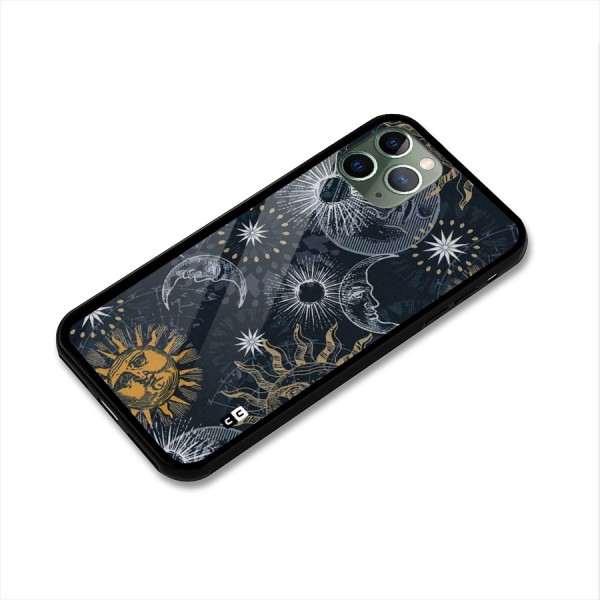 Moon And Sun Glass Back Case for iPhone 11 Pro