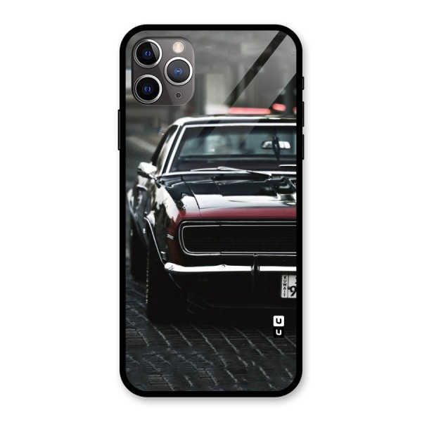 Class Vintage Car Glass Back Case for iPhone 11 Pro Max