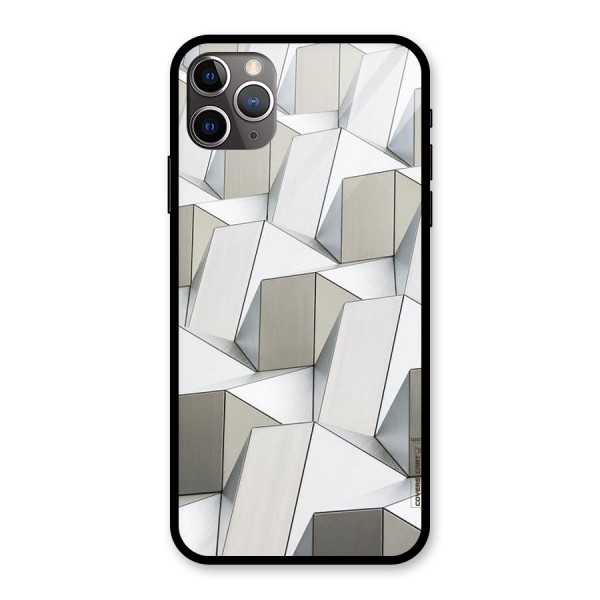 White Abstract Art Glass Back Case for iPhone 11 Pro Max