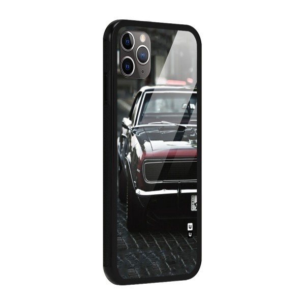 Class Vintage Car Glass Back Case for iPhone 11 Pro Max