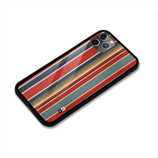 Vintage Disort Stripes Glass Back Case for iPhone 11 Pro Max