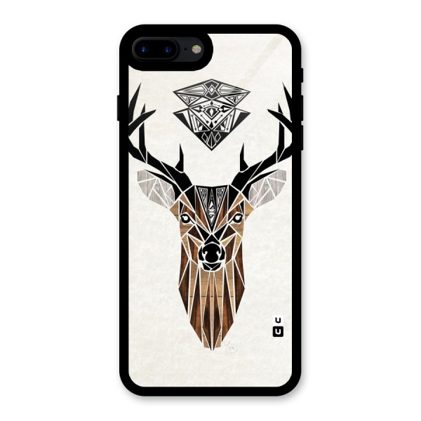 Aesthetic Deer Design Glass Back Case for iPhone 7 Plus