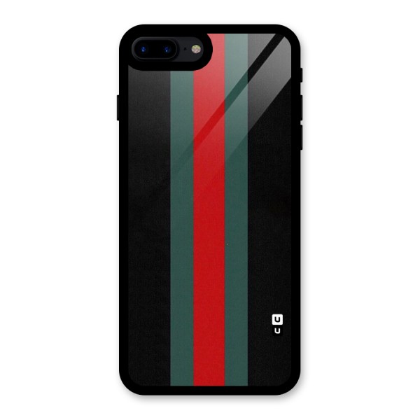 Basic Colored Stripes Glass Back Case for iPhone 7 Plus