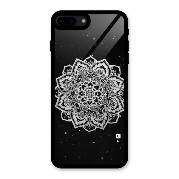Beautiful Mandala Design Glass Back Case for iPhone 7 Plus