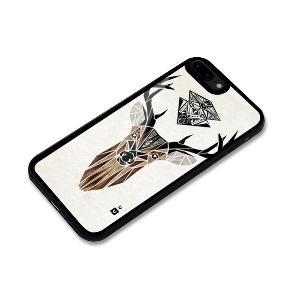 Aesthetic Deer Design Glass Back Case for iPhone 7 Plus