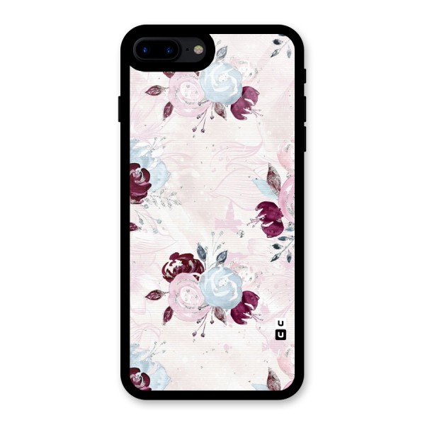 Artsy Florasy Glass Back Case for iPhone 8 Plus