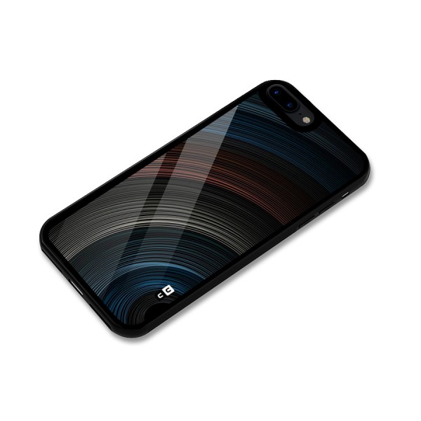Dark Shade Swirls Glass Back Case for iPhone 8 Plus