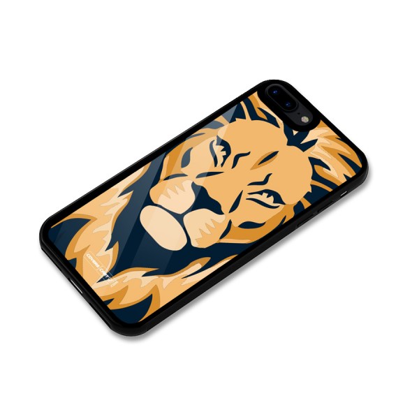 Designer Lion Glass Back Case for iPhone 8 Plus