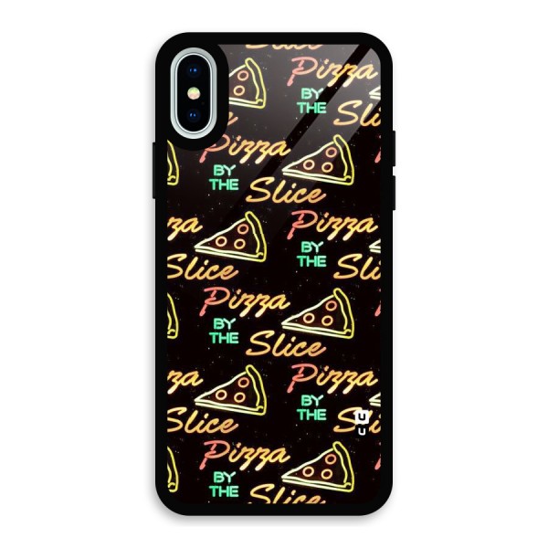 Pizza By Slice Glass Back Case for iPhone X