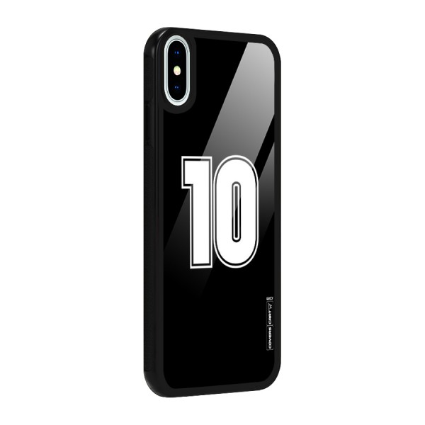 Number 10 Glass Back Case for iPhone X