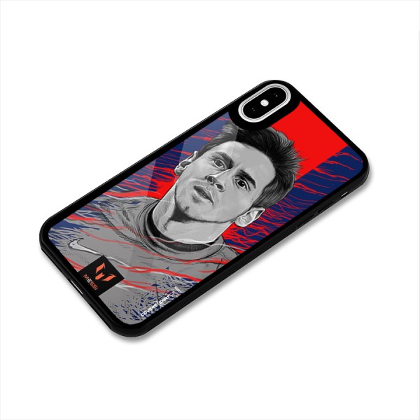 Messi For FCB Glass Back Case for iPhone X